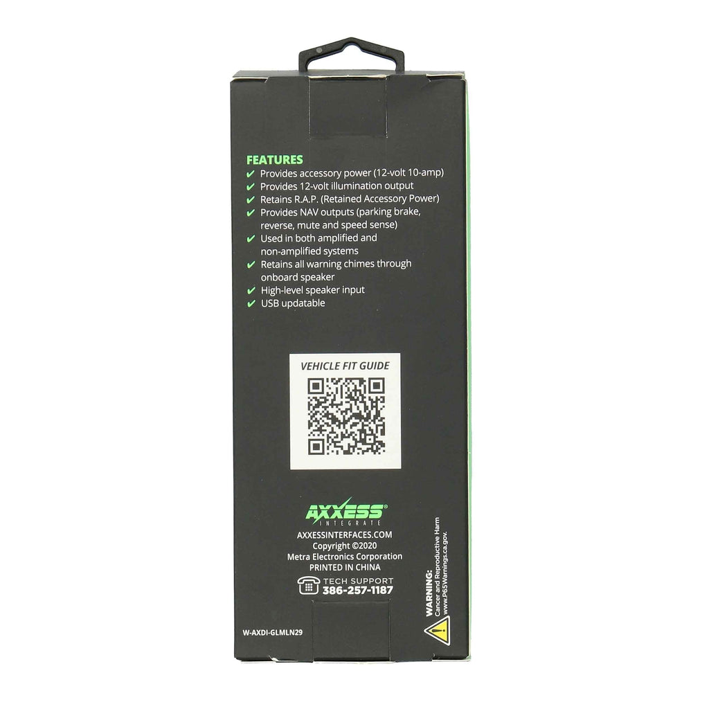 Axxess AXDI-GLMLN29 Wiring Interface 2006-20 GM vehicles