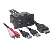 Load image into Gallery viewer, Axxess AXFD-USB USB/AUX/HDMI Knockout Replacement Panel - Ford 2015-2016