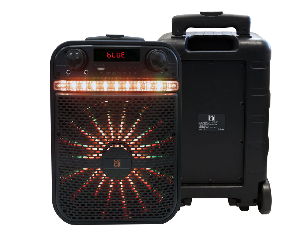 MR Dj ACE 15" Portable Speaker with Bluetooth & Rechargeable Battery