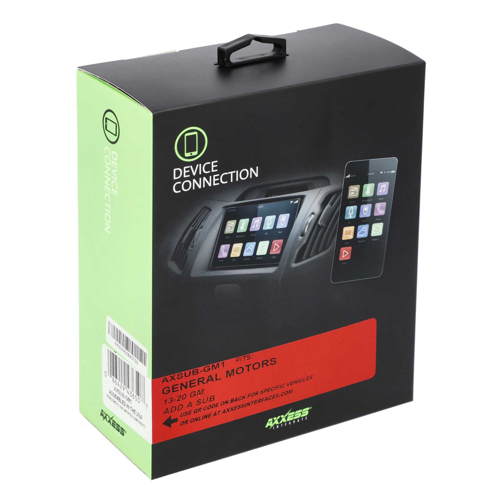 Axxess AXSUB-GM1 CAN-BUS INTERFACE TO PROVIDE SUB -RCA 5-VOLT + VOLUME CONTROL - GENERAL MOTORS 2014-2019