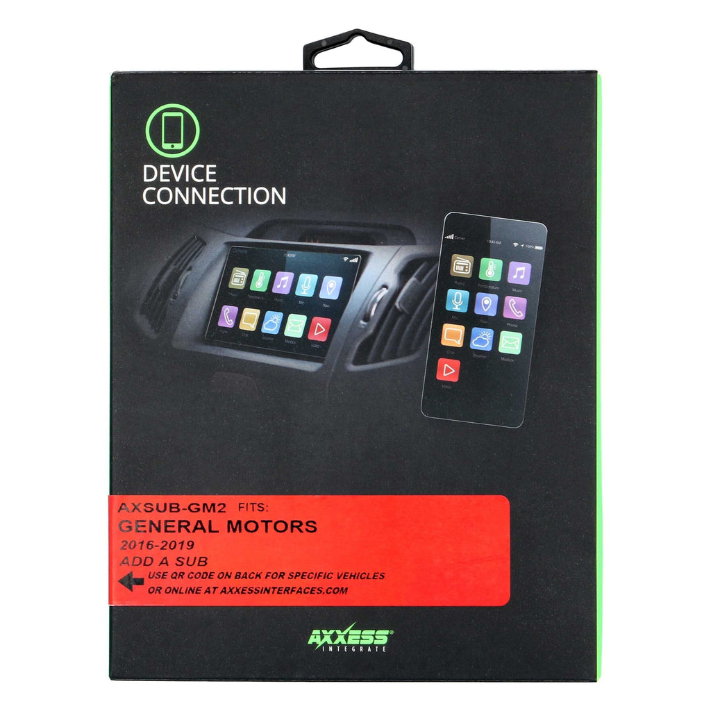Axxess AXSUB-GM2 CAN-BUS INTERFACE TO PROVIDE SUB -RCA 5-VOLT + VOLUME CONTROL - GENERAL MOTORS 2014-UP