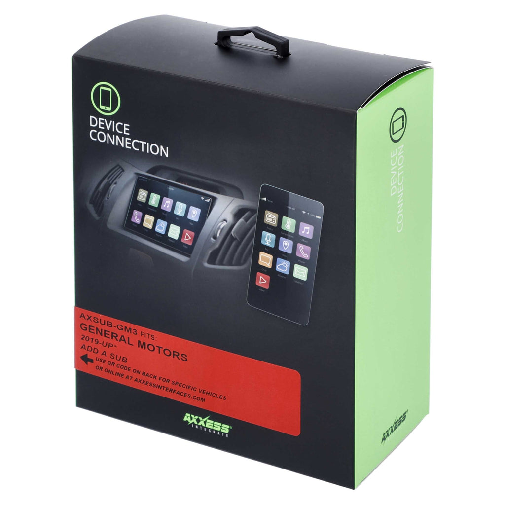 Axxess AXSUB-GM3 CAN-BUS INTERFACE TO PROVIDE SUB -RCA 5-VOLT + VOLUME CONTROL - GENERAL MOTORS 2019-UP