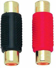 Load image into Gallery viewer, Absolute FF100-20 Female-to-Female RCA Barrel Connector Red &amp; Black (20 Pack)