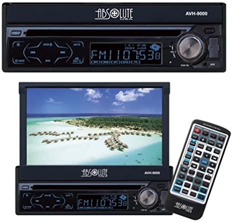 Absolute AVH-9000 7" In-Dash Motorized DVD CD MP3 Video Multimedia Receiver Touch Screen System