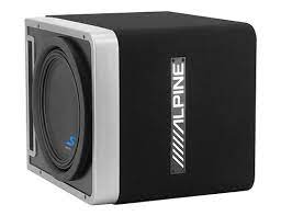 Alpine S-SB10V 10" Vented Loaded Halo Enclosure with Alpine KTA-30MW Weather resistant Amplifier