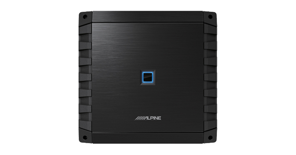 Alpine S2-A60M S-Series Class D 600 W Mono Subwoofer Amplifier + RUX-H01 Halo Bass Knob