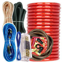 Load image into Gallery viewer, American Terminal 3500W 4 Gauge Complete Car Audio Amplifier Wiring Installation Kit with ANL Fus Blue
