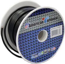 Load image into Gallery viewer, American Terminal ATPW14-100BK 14 Gauge 100 Feet Wire Black Power Ground Primary Stranded Copper Clad