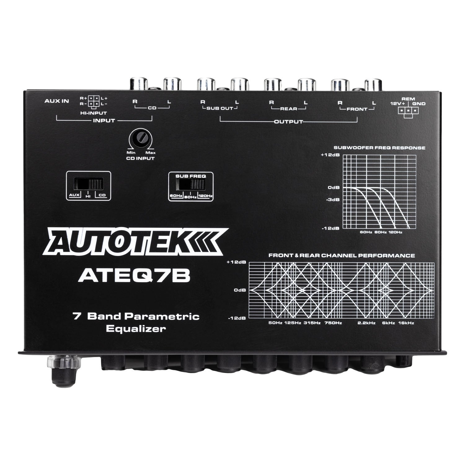 AUTOTEK ATEQ7B 7-Band Parametric Equalizer