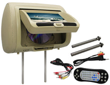 Load image into Gallery viewer, Absolute DPH-785IRC 7.5" Cream Headrest TFT/LCD Monitor DVD/USB/SD