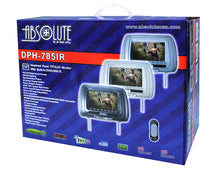 Load image into Gallery viewer, Absolute DPH-785IRC 7.5" Cream Headrest TFT/LCD Monitor DVD/USB/SD