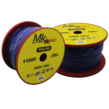 Load image into Gallery viewer, MK Audio PC8250BL 8GA 250' Blue Power Ground Wire Car Audio Amplifier Marine Cable