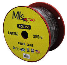 Load image into Gallery viewer, MK Audio PC8250BK 8GA 250' Black Power Ground Wire Car Audio Amplifier Marine Cable