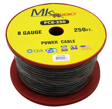 Load image into Gallery viewer, MK Audio PC8250BK 8GA 250' Black Power Ground Wire Car Audio Amplifier Marine Cable