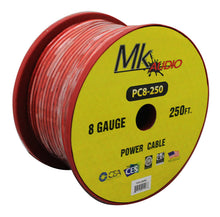Load image into Gallery viewer, MK Audio PC8250RD 8GA 250' Red Power Ground Wire Car Audio Amplifier Marine Cable