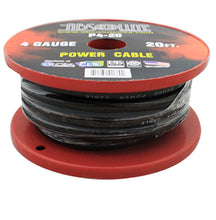 Load image into Gallery viewer, 20' FT 4 GAUGE GA AWG BLACK WIRE CABLE POWER GROUND PRIMARY AMP AUDIO