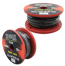 Load image into Gallery viewer, 20' FT 4 GAUGE GA AWG BLACK WIRE CABLE POWER GROUND PRIMARY AMP AUDIO