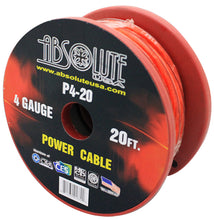 Load image into Gallery viewer, Absolute P4-20OR 20' 4-Gauge Orange Copper Mix Power Ground Wire Cable