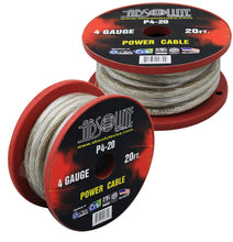 Load image into Gallery viewer, Absolute P4-20SL 20' 4-Gauge Silver Copper Mix Power Ground Wire Cable