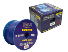 Load image into Gallery viewer, Absolute USA P16-500BL 16 Gauge 500-Feet Spool Primary Power Wire Cable (Blue)