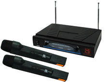 Load image into Gallery viewer, 2 MR DJ MICVHF3200 Wireless Dual Handheld design Microphone System
