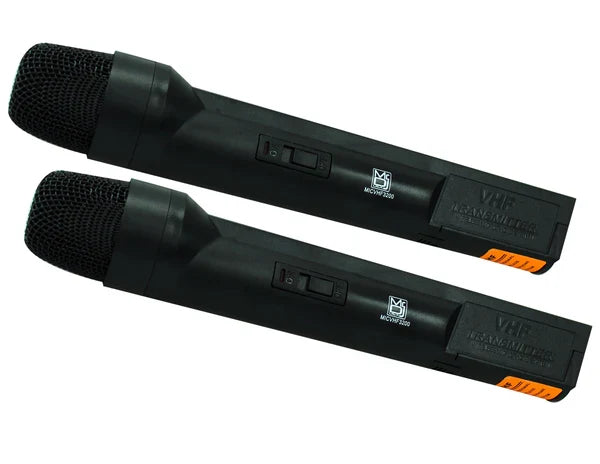 2 MR DJ MICVHF3200 Wireless Dual Handheld design Microphone System
