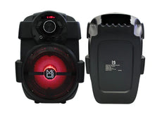 Load image into Gallery viewer, 6.5" Rechargeable Speaker Karaoke DJ System LED Light USB/AUX/FM