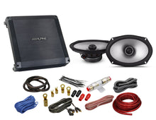 Load image into Gallery viewer, Alpine S2-S69 6x9" 600W Car Audio Speaker + BBX-T600 2 Ch Amplifier+  KIT4 Amp Kit
