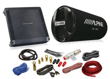 Load image into Gallery viewer, Alpine BBX-T600 Amplifier SWT-12S4 12" Bass Tube KIT4 4 Gauge Amplifier Kit