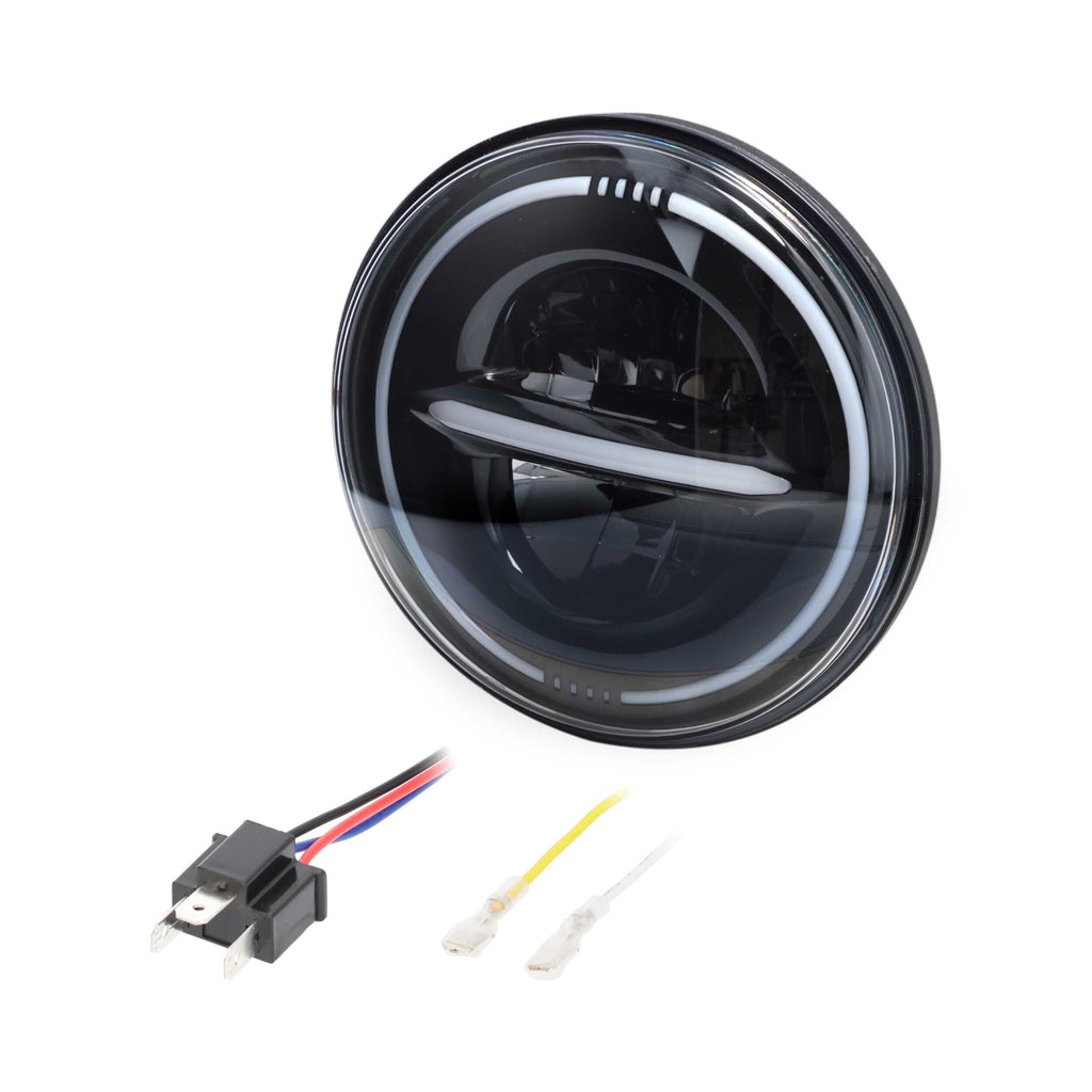 Saddle Tramp BC-709B 7" Reflector Headlight with Full Halo