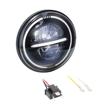 Load image into Gallery viewer, Saddle Tramp BC-709B 7" Reflector Headlight with Full Halo