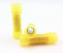 Load image into Gallery viewer, American Terminal BC1210Y 500 pcs 12 - 10 Gauge AWG Yellow insulated Nylon crimp terminals connectors Butt Connectors