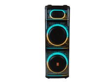 Load image into Gallery viewer, MR DJ BEVERLY HILLS 55000W Dual 12” Bluetooth Rechargeable Party Speaker Ring Partylights 2 Wireless Mic TWS Portable DJ PA System