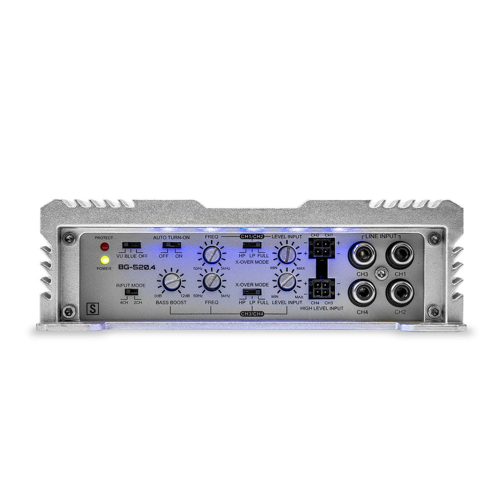 Hifonics	BG-520.4 BRUTUS BG 520 Watt Four Channel Amplifier