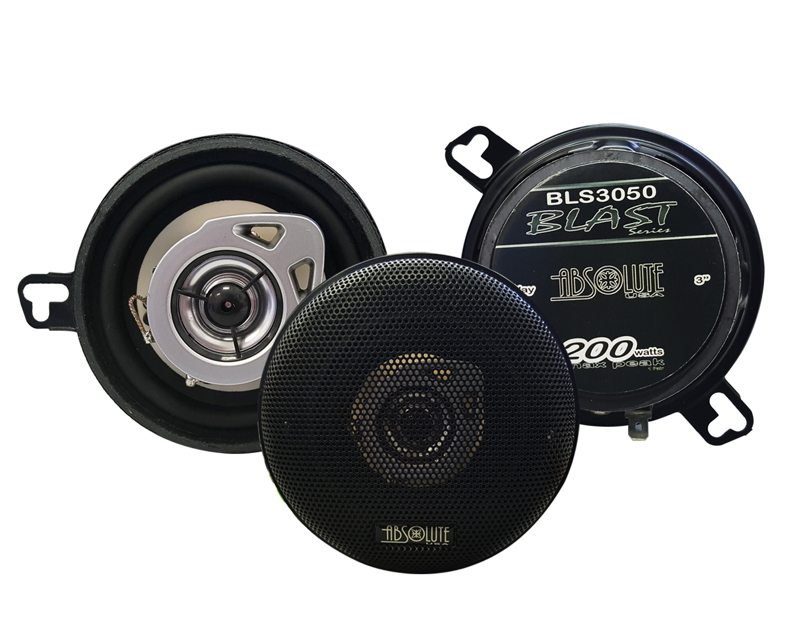 Absolute BLS-3050 3.5" 2-Way 200 W Speaker Fit 2016-UP Toyota Tacoma