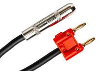 Load image into Gallery viewer, Hosa BNP-116RD 1/4-inch TS Female to Dual Banana Speaker Adapter - Red