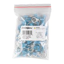 Load image into Gallery viewer, Install Bay BNRT38 Blue Nylon Ring Terminals 16-14 GA 3/8 inch - Package of 100