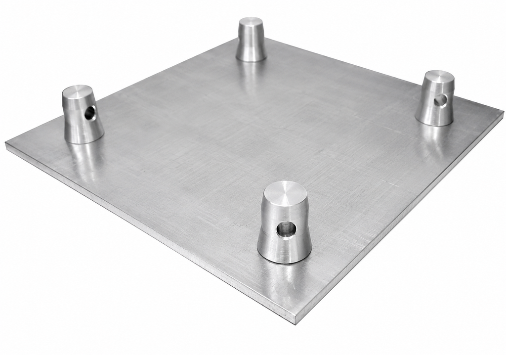 MR TRUSS BP1414 Universal Aluminum Base Plate 12" x 12" for 12 Inch Square Truss