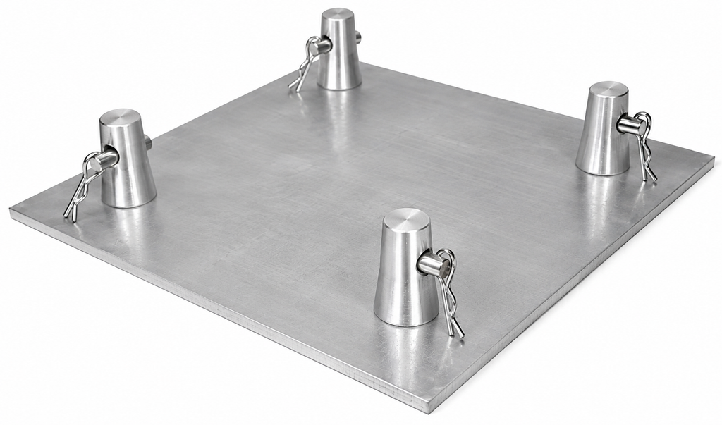 MR TRUSS BP1414 Universal Aluminum Base Plate 12" x 12" for 12 Inch Square Truss
