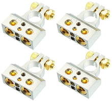 Load image into Gallery viewer, 4 MK Audio MBTC300N 0/2/4/6/8 AWG Single Negative Power Battery Terminal Connectors Chrome