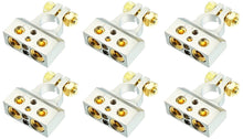 Load image into Gallery viewer, 6 MK Audio MBTC300N 0/2/4/6/8 AWG Single Negative Power Battery Terminal Connectors Chrome