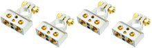 Load image into Gallery viewer, 2 American Terminal ABTC300PN 0/2/4/6/8 AWG Single Positive &amp; Negative Power Battery Terminal Connectors Chrome