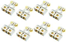 Load image into Gallery viewer, 8 MK Audio MBTC300PN 0/2/4/6/8 AWG Single Positive &amp; Negative Power Battery Terminal Connectors Chrome