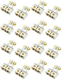 16 MK Audio MBTC300PN 0/2/4/6/8 AWG Single Positive & Negative Power Battery Terminal Connectors Chrome