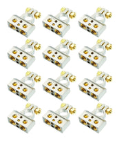 Load image into Gallery viewer, 12 Absolute BTC300P 0/2/4/6/8 AWG Single Positive Power Battery Terminal Connectors Chrome