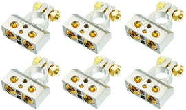 6 Patron PBTC300P 0/2/4/6/8 AWG Single Positive Power Battery Terminal Connectors Chrome