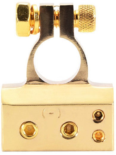 DC Sound DBTG300P 0/2/4/6/8 AWG Gold Single Positive Power Battery Terminal Connectors