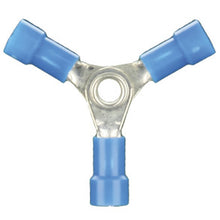 Load image into Gallery viewer, Install Bay BVBC3 Blue Vinyl Butt Connector 16-14 Gauge 3 Way - Package of 100