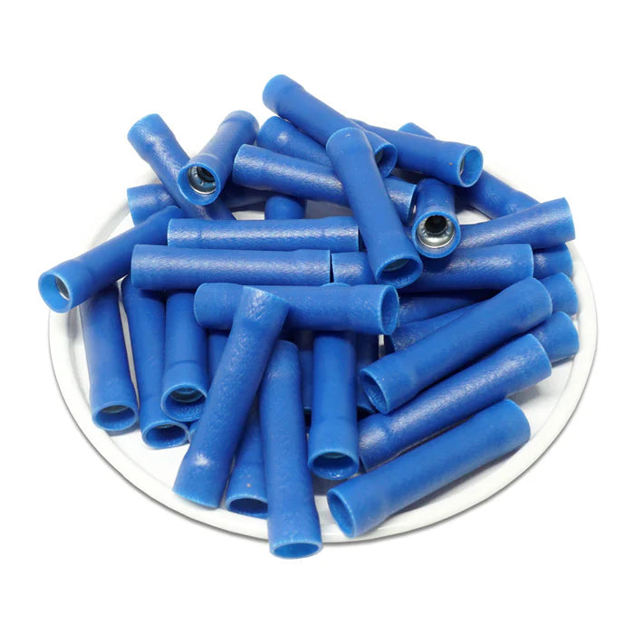 16-14 Gauge AWG Blue Insulated Crimp Terminals Crimping Connectors 100 Pcs