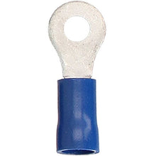Load image into Gallery viewer, Install Bay BVRT10 Blue Vinyl Ring Terminal 16-14 Gauge #10 - Package of 100